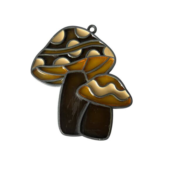 Merry Mushroom Sun-catchers -2- Vintage - Picture 2 of 5